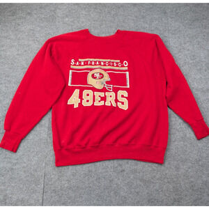 Vintage San Francisco 49ers Sweatshirt Mens XL 80s Crewneck Distressed Sports